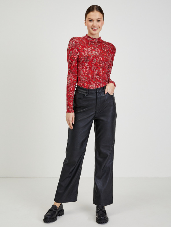 Orsay Piros női mintás hosszú ujjú ORSAY Paisy póló hosszú ujjú ORSAY Paisy póló