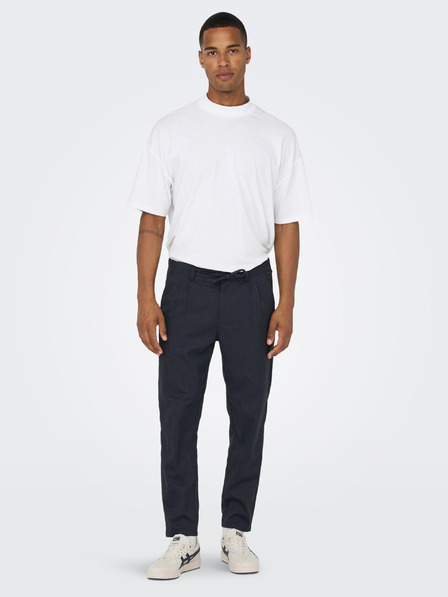 ONLY & SONS Sötétkék férfi chino nadrág ONLY & SONS Leo