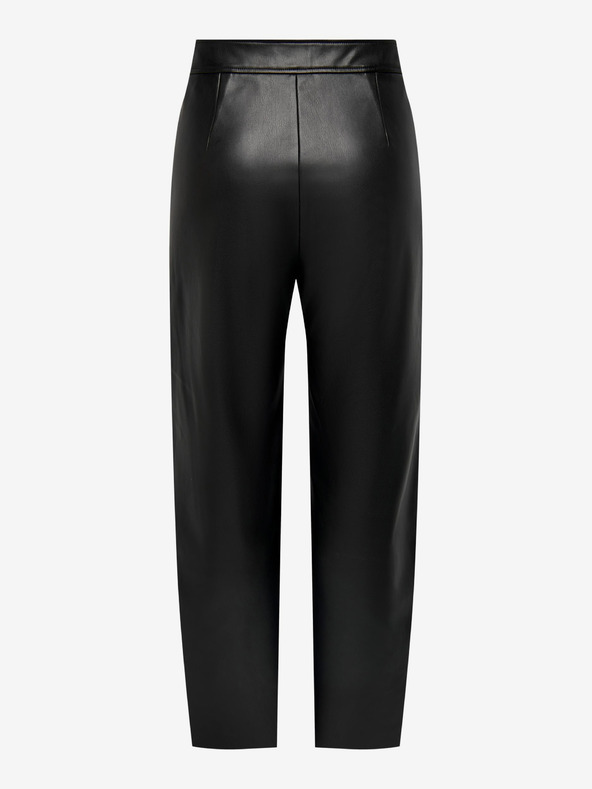 Jacqueline de Yong Fekete női JDY Rex bőrnadrág