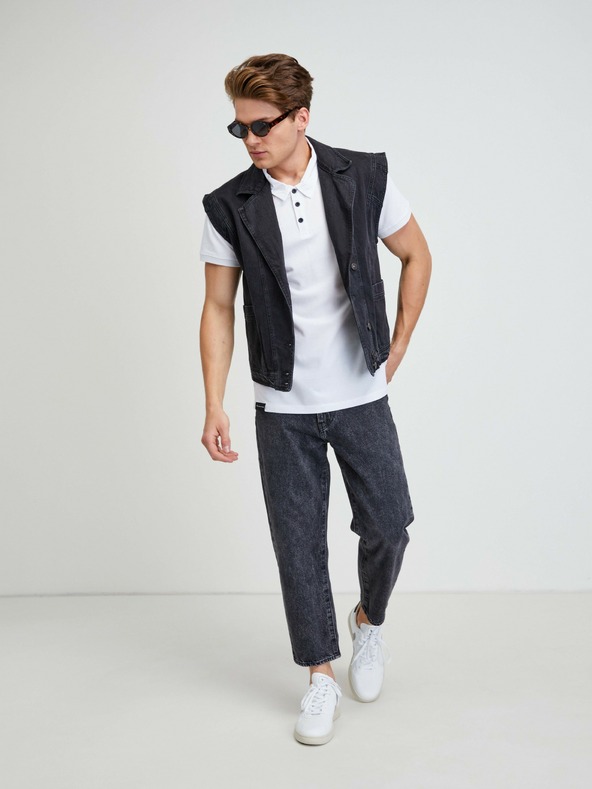 ALPINE PRO Fehér férfi Alpine Pro Sedar póló pólóing