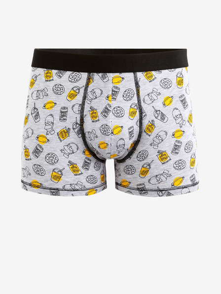 Celio Világosszürke férfi mintás rövidnadrág Celio The Simpsons