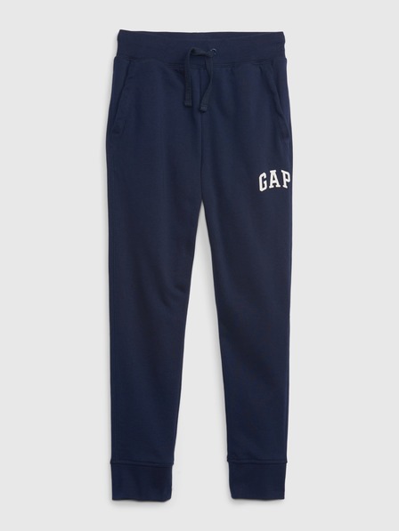 GAP Gyerek fleece sportnadrág logóval army GAP
