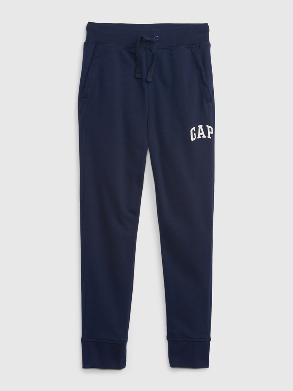 GAP Gyerek fleece sportnadrág logóval army GAP