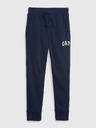 GAP Gyerek fleece sportnadrág logóval army GAP