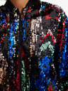 Desigual Piros és fekete női flitteres bomber Desigual Sequin