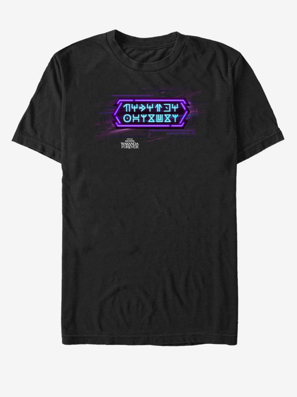 ZOOT.Fan Marvel Neon Black Panther: Wakanda nechť žije Póló