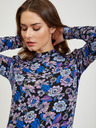 Orsay ORSAY lila-fekete virágmintás női póló
