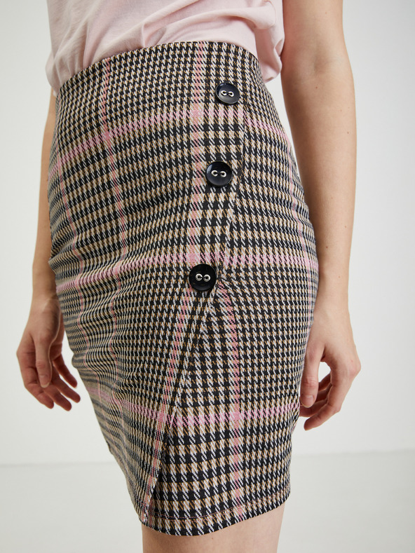 Orsay ORSAY rózsaszín-fekete mintás női ceruzaszoknya