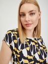 Orsay ORSAY sárga-kék mintás női póló