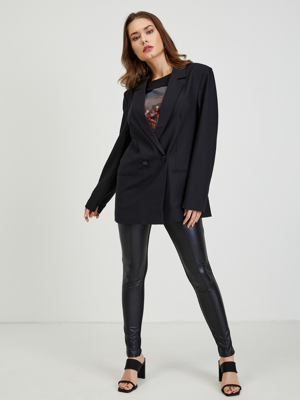 Tom Tailor Denim Fekete női laza szabású kabát Tom Tailor Denim