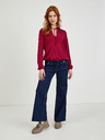 Orsay ORSAY borszínű női blúz csipkével