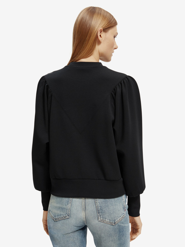 Scotch & Soda Fekete női pulóver ballonos ujjú Scotch & Soda Scotch & Soda