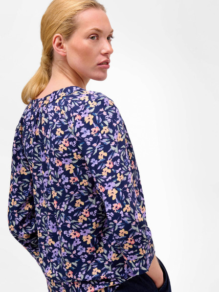 Orsay ORSAY lila-kék virágmintás háromnegyedes ujjú blúz