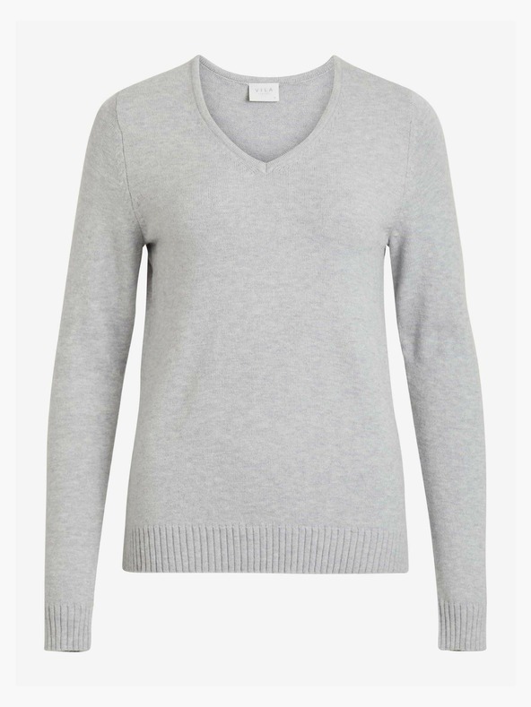 Vila VILA Viril világosszürke alappulóver