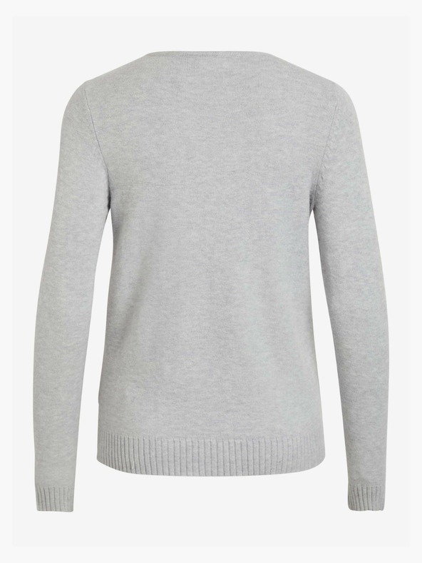 Vila VILA Viril világosszürke alappulóver