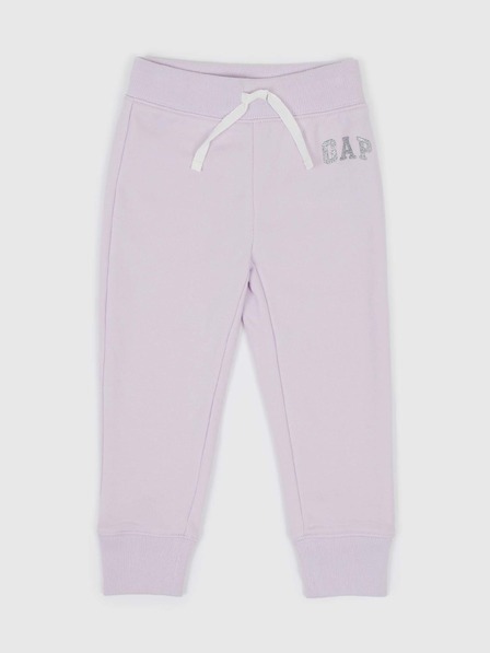 GAP Gyerek fleece sportnadrág logóval army GAP