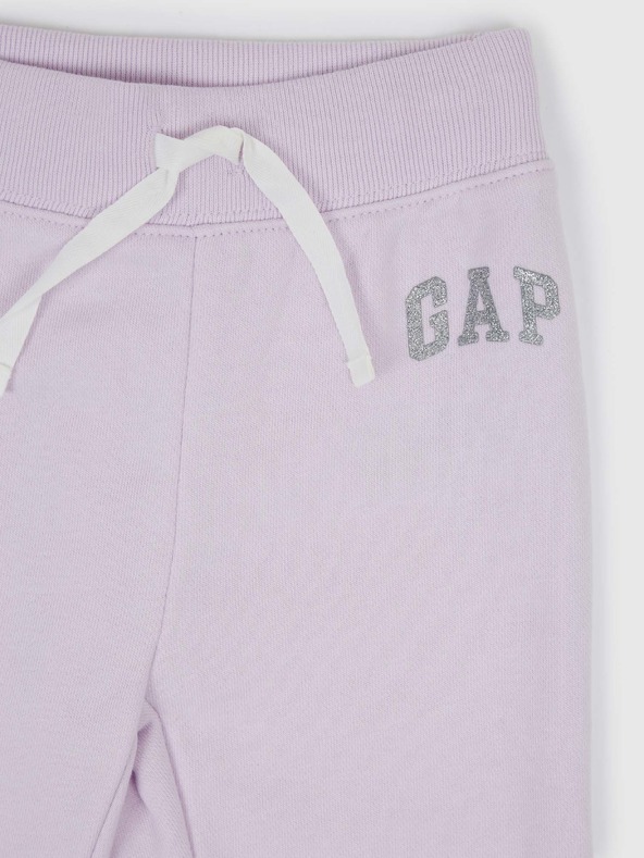 GAP Gyerek fleece sportnadrág logóval army GAP