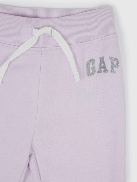GAP Gyerek fleece sportnadrág logóval army GAP