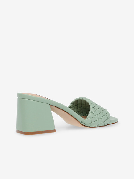 Steve Madden Steve Madden Aspyn világoszöld női széles sarkú papucs