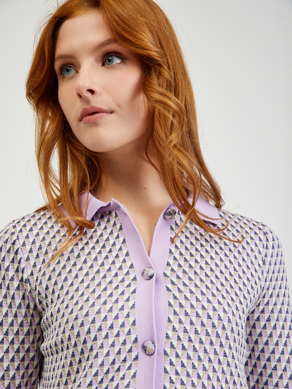 Orsay ORSAY halványlila mintás női kardigán