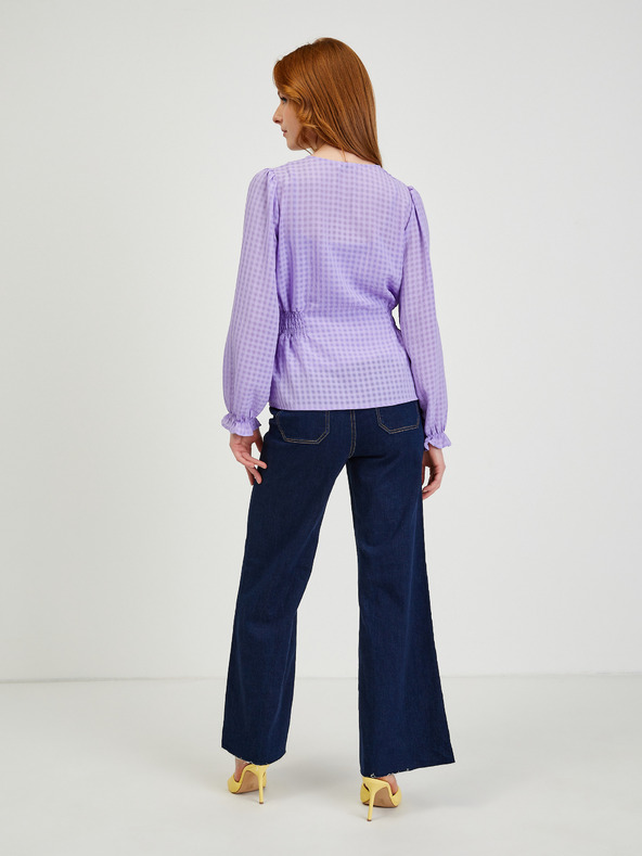 Orsay ORSAY halványlila kockás női blúz