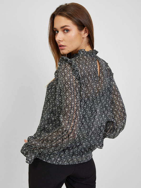 Orsay ORSAY fekete mintás női blúz