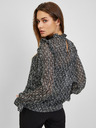 Orsay ORSAY fekete mintás női blúz