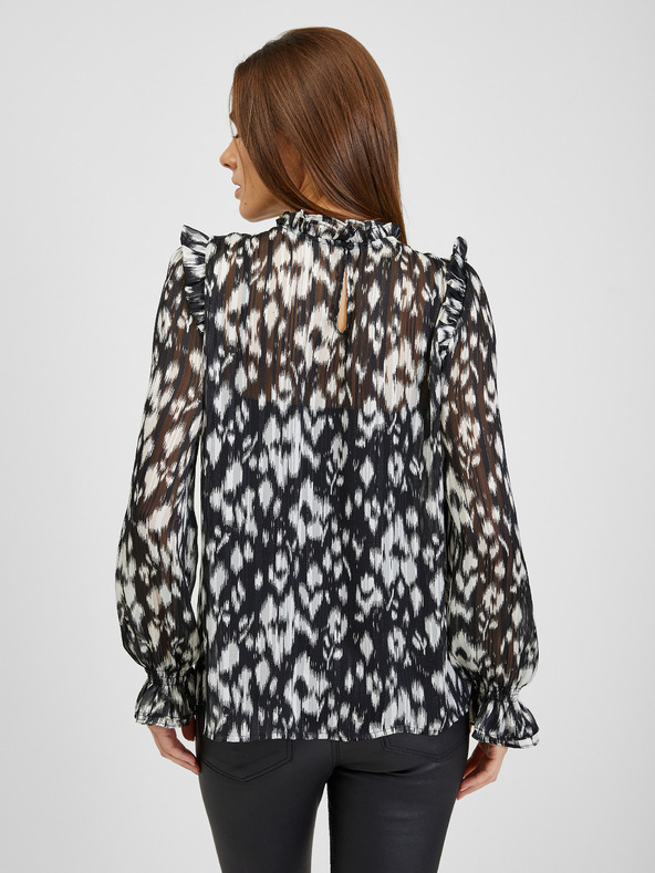 Orsay ORSAY fehér-fekete mintás női blúz