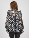 Orsay ORSAY fehér-fekete mintás női blúz