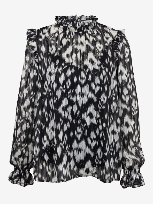 Orsay ORSAY fehér-fekete mintás női blúz