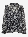 Orsay ORSAY fehér-fekete mintás női blúz