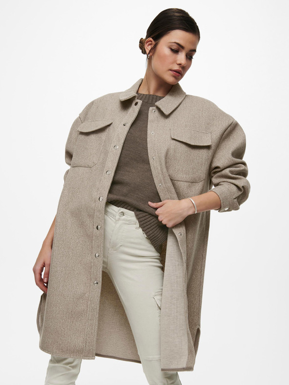 ONLY Bézs színű női könnyű pólókabát ONLY Elaine