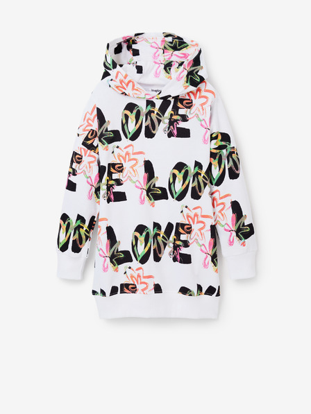 Desigual Desigual Flavia fehér lány mintás pulóver