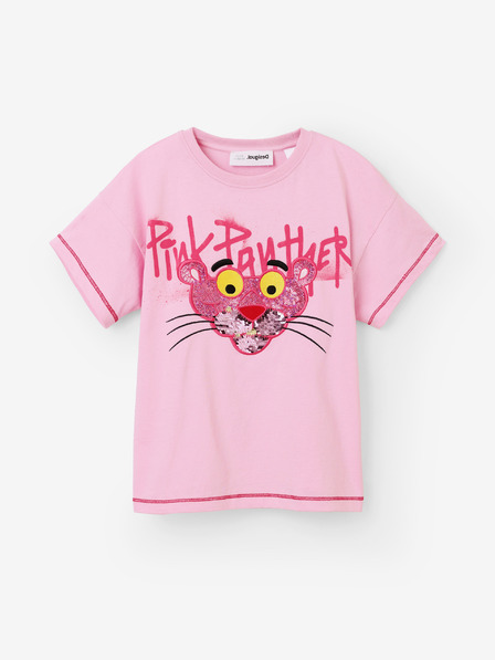 Desigual Rózsaszín lány póló Desigual Pink Panther
