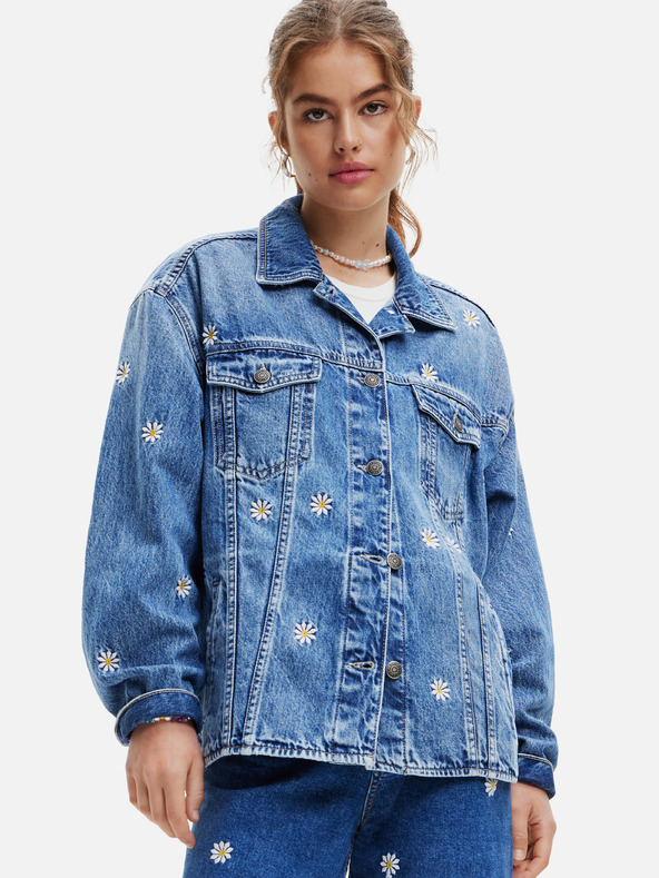 Desigual Kék női mintás farmerdzseki Desigual Aramis