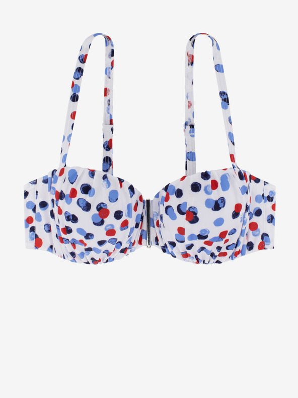 DORINA Fehér női pöttyös pöttyös fürdőruha felső DORINA Antibes