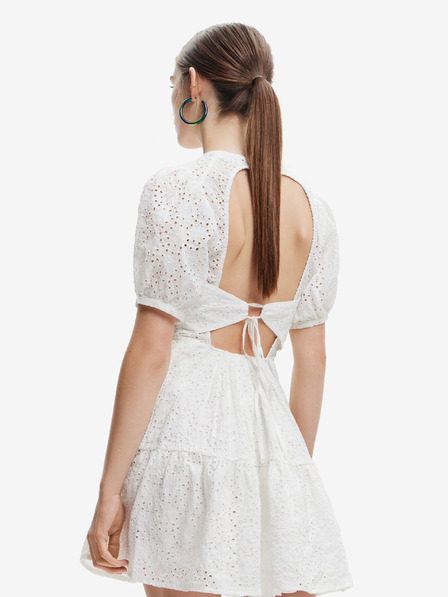 Desigual Fehér női mintás női ruha Desigual Limon