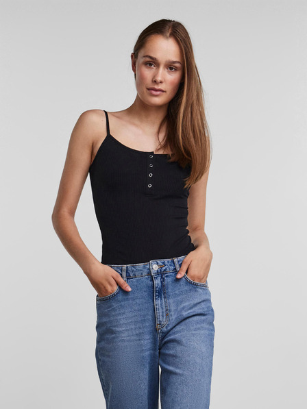 Pieces Fekete bordás body Pieces Kitte