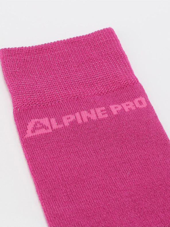 ALPINE PRO Unisex zokni ALPINE PRO KLAMO rózsaszín