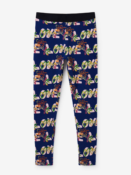 Desigual Sötétkék lányoknak mintás leggings Desigual Garden