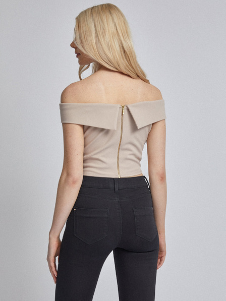 Dorothy Perkins Bézs színű crop top Dorothy Perkins