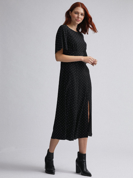 Dorothy Perkins Dorothy Perkins fekete pöttyös midi ruha