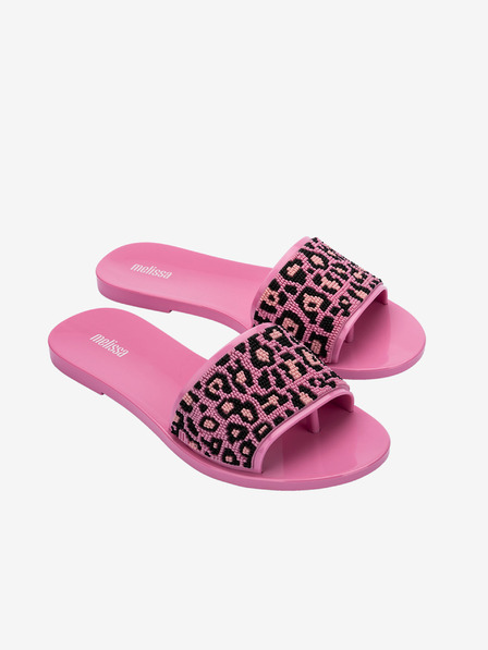 Melissa Melissa Savage Slide Fekete és rózsaszín női Flip Flopok
