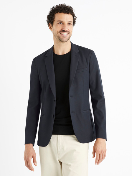 Celio Sötétkék férfi slim fit blézer Celio Cuseverin