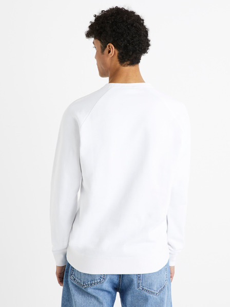 Celio Fehér férfi pamut alap pulóver Celio Debiais