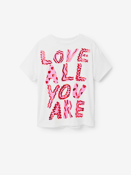 Desigual Desigual Laya krémszínű lány póló