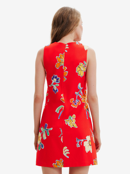 Desigual Desigual Sundance piros női virágos ruha piros