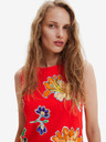 Desigual Desigual Sundance piros női virágos ruha piros