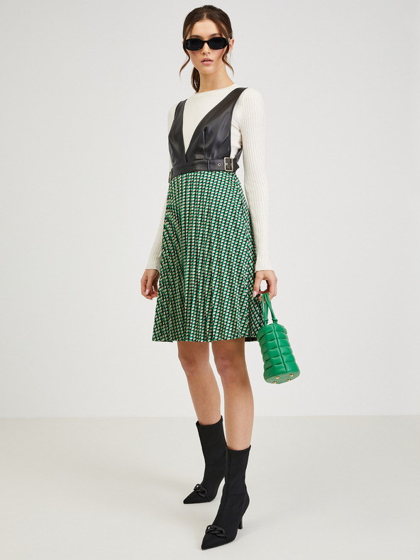 Orsay ORSAY fekete-zöld mintás női ruha