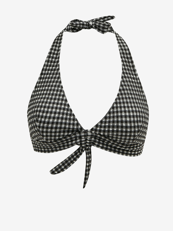 Orsay ORSAY fekete kockás női bikini felső